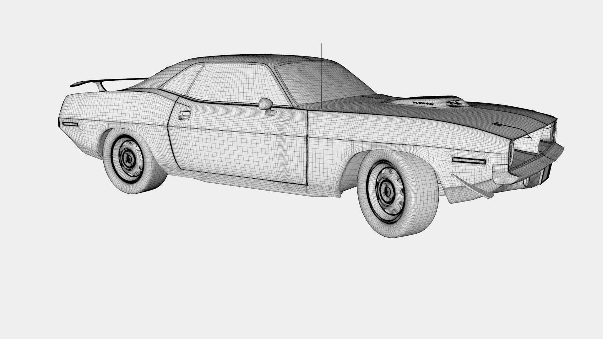 Plymouth Cuda 1970 - 1971 3D model_36