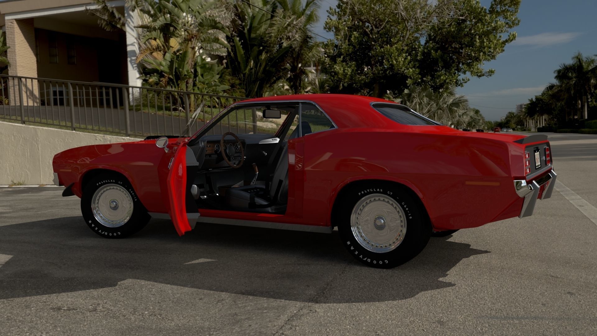 Plymouth Cuda 1970 - 1971 3D model_24