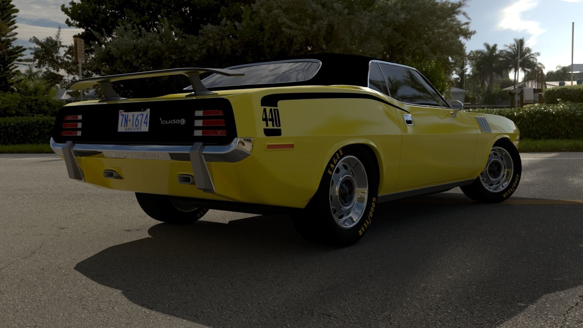 Plymouth Cuda 1970 - 1971 3D model_9