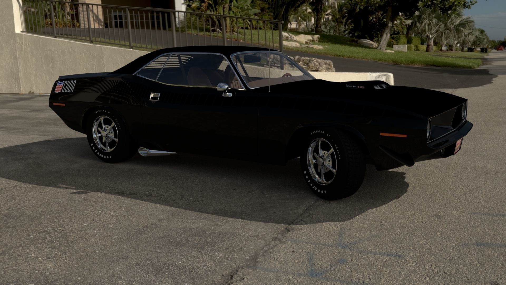 Plymouth Cuda 1970 - 1971 3D model_14