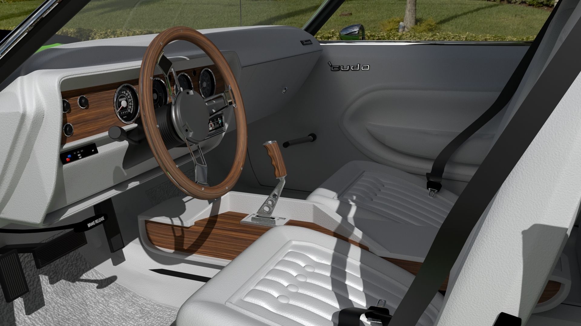 Plymouth Cuda 1970 - 1971 3D model_4