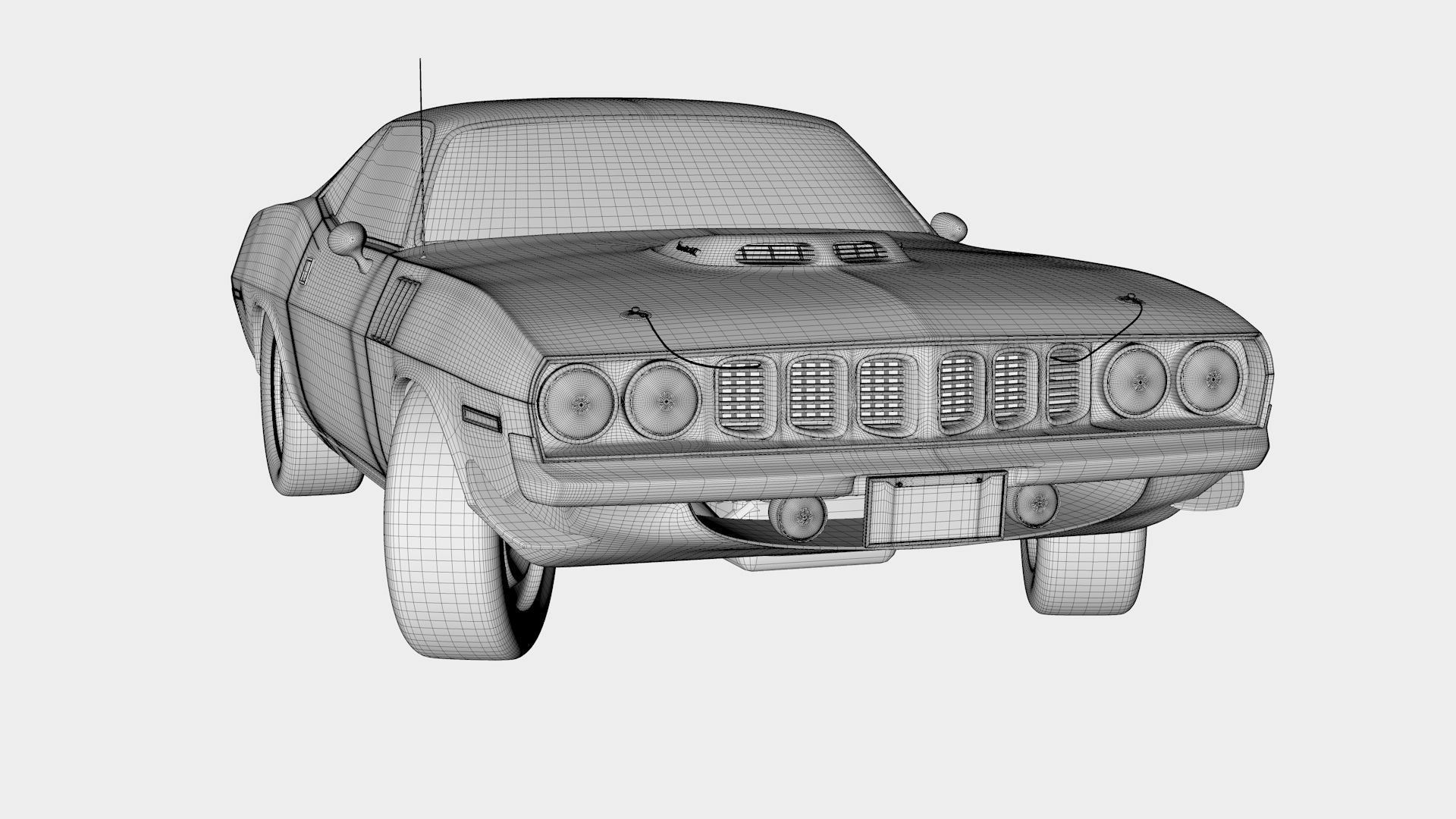 Plymouth Cuda 1970 - 1971 3D model_37