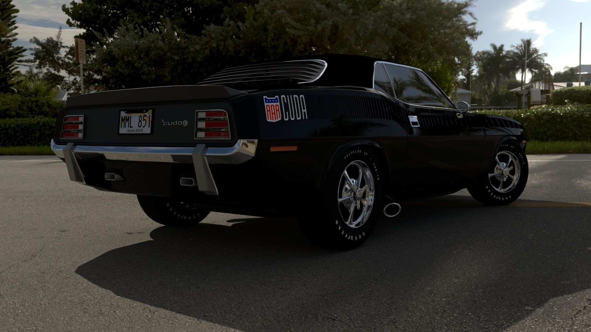 Plymouth Cuda 1970 - 1971 3D model_16