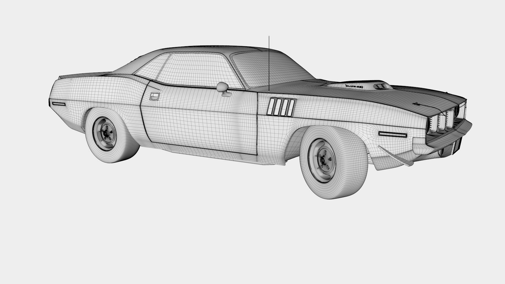 Plymouth Cuda 1970 - 1971 3D model_35