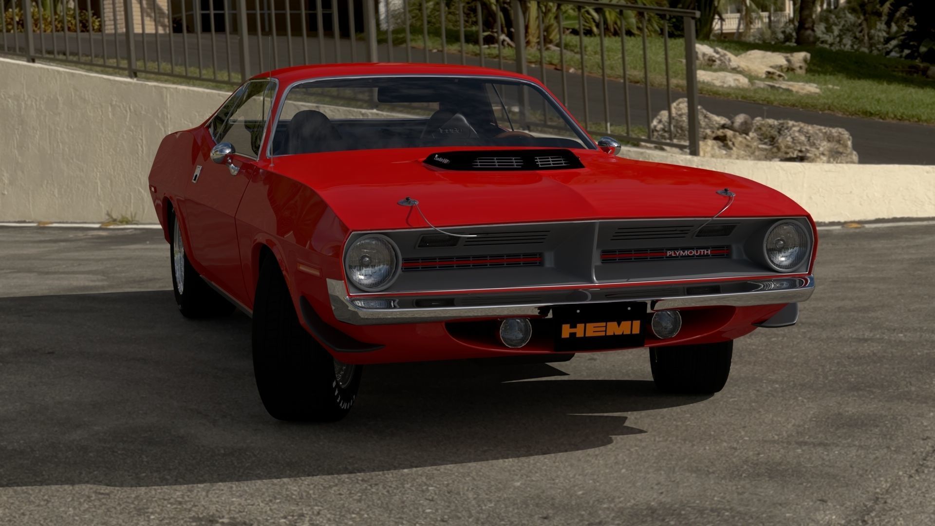 Plymouth Cuda 1970 - 1971 3D model_22