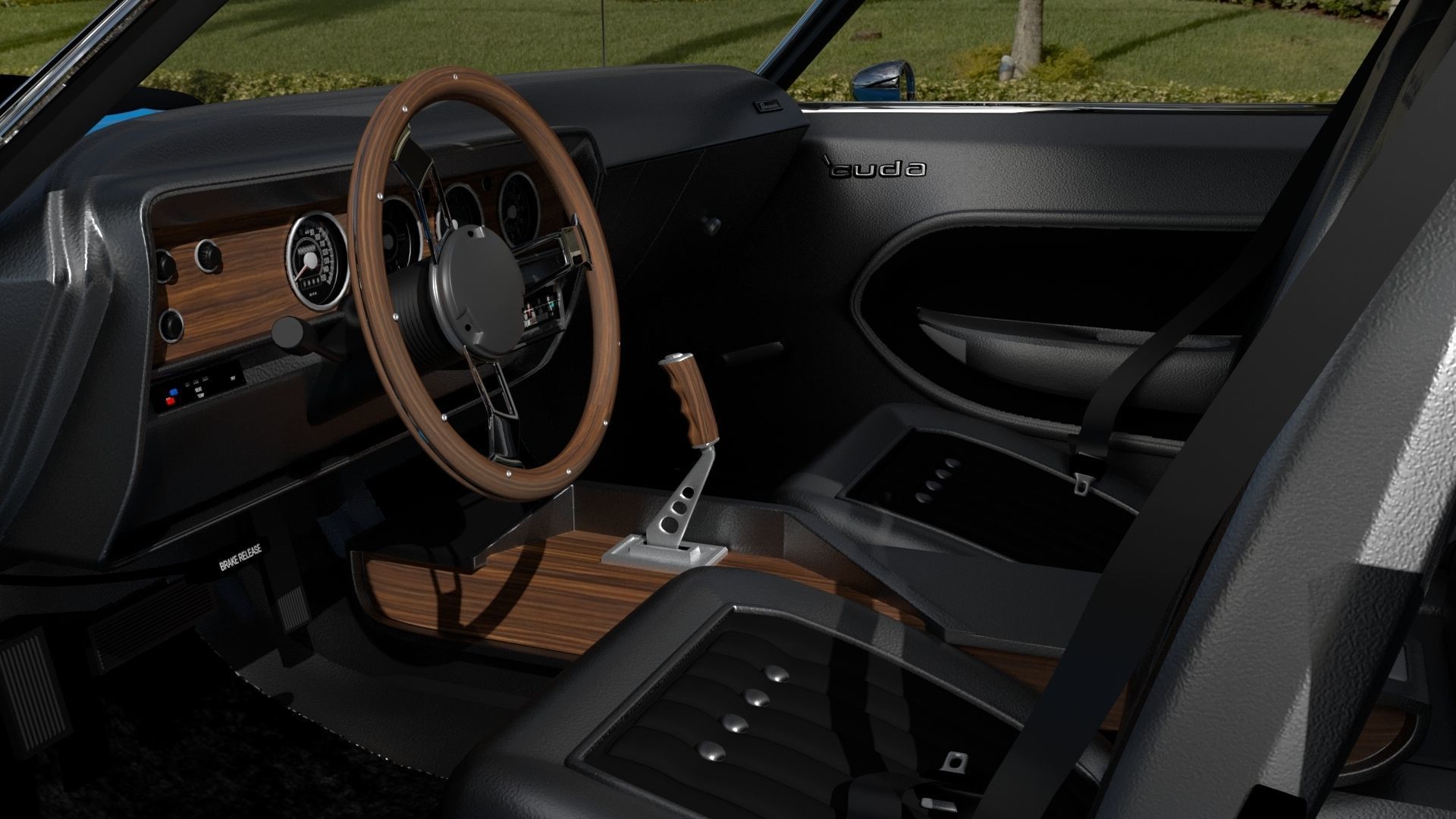 Plymouth Cuda 1970 - 1971 3D model_32