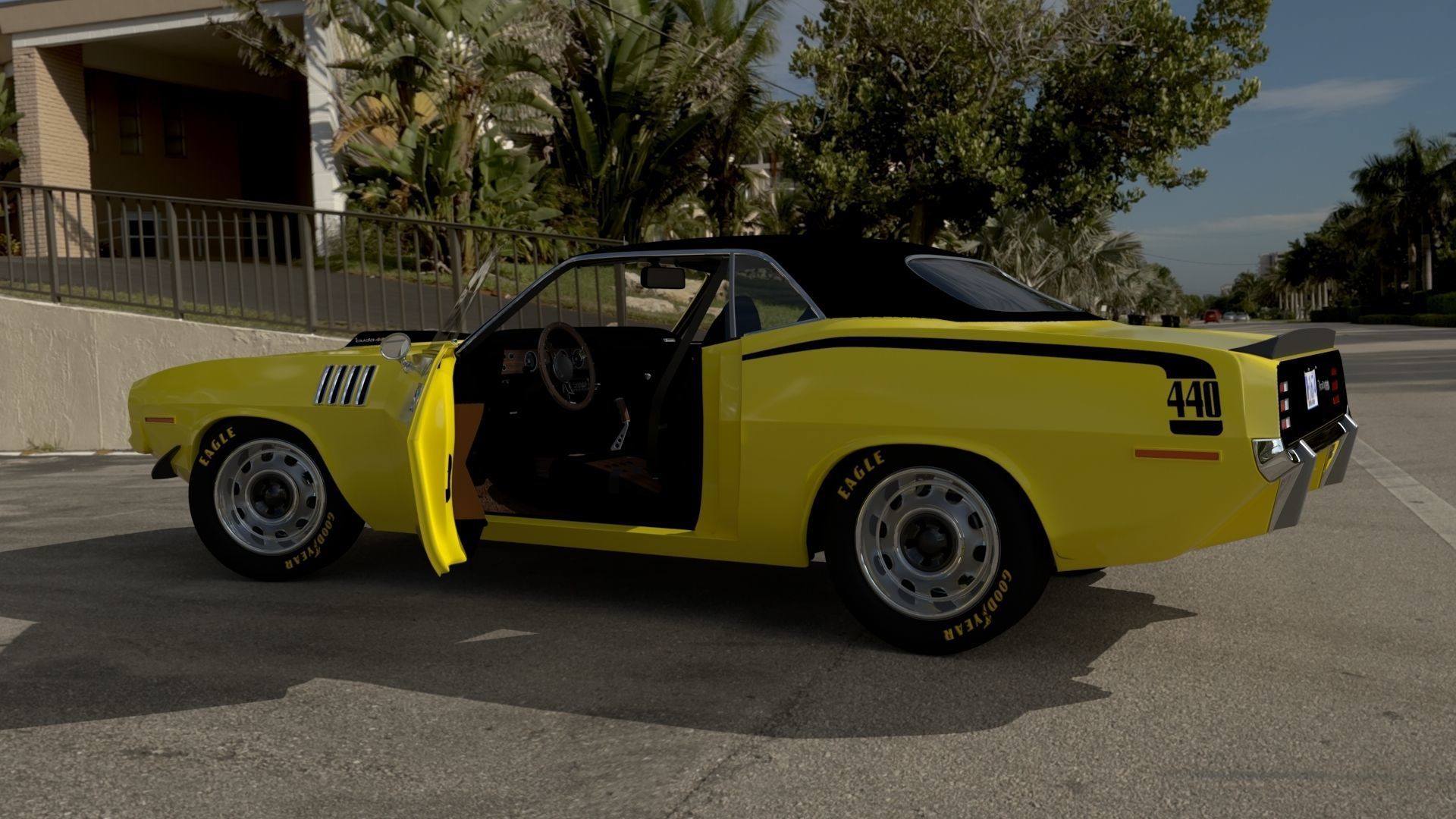 Plymouth Cuda 1970 - 1971 3D model_10