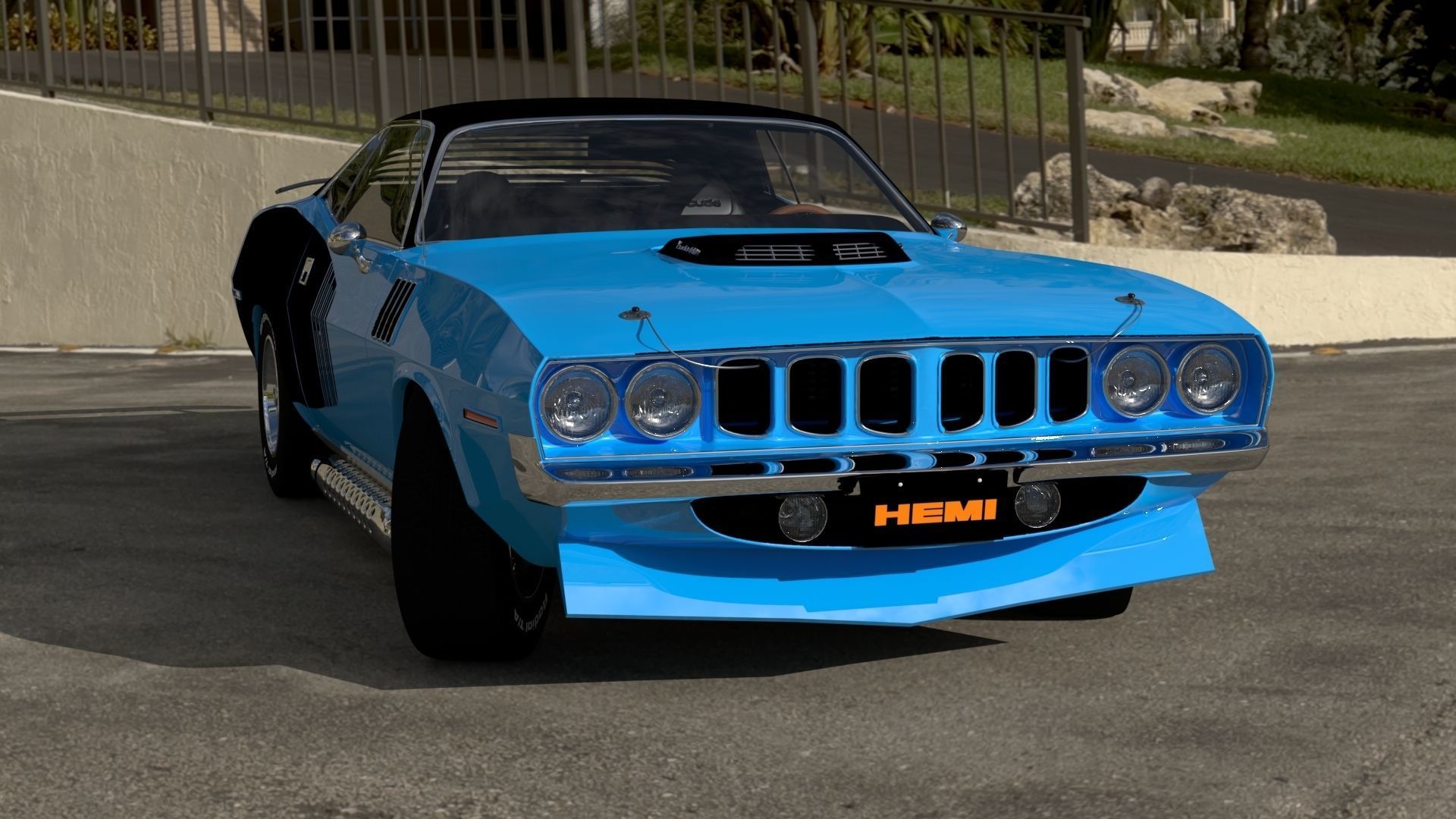 Plymouth Cuda 1970 - 1971 3D model_29