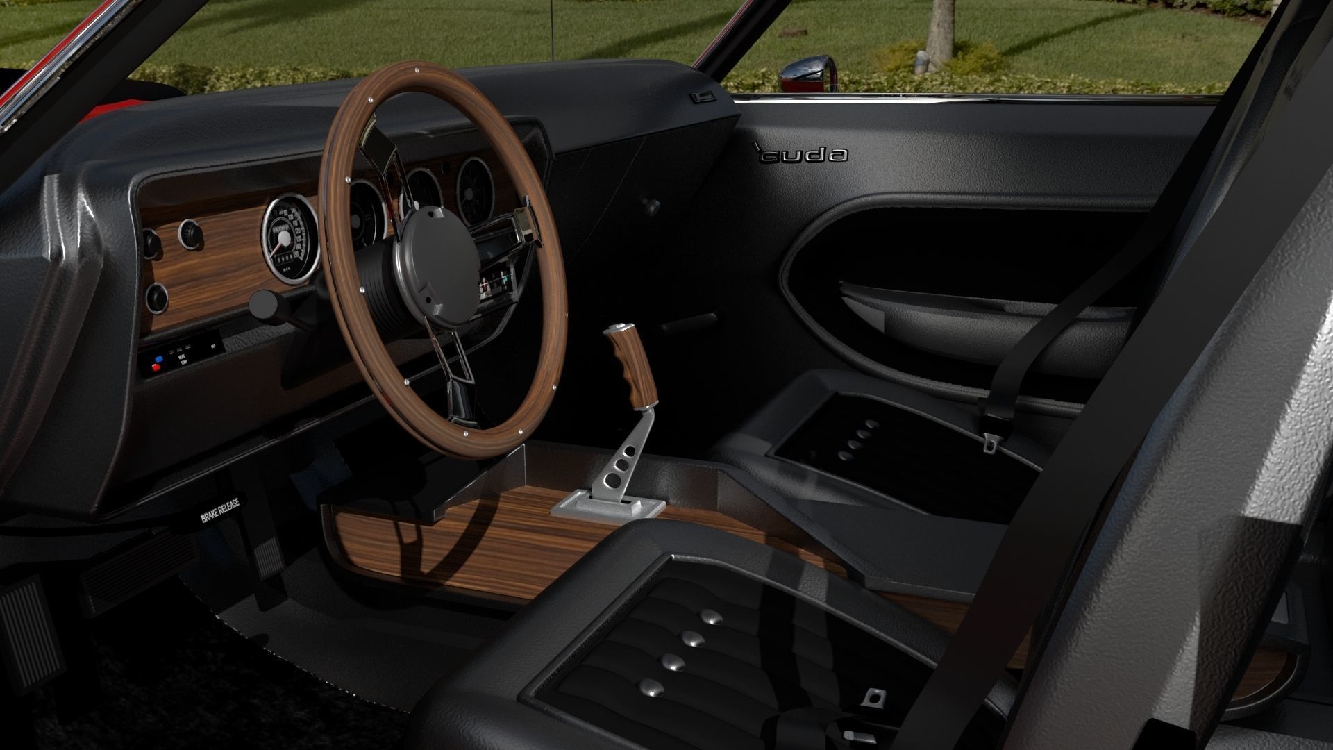 Plymouth Cuda 1970 - 1971 3D model_25