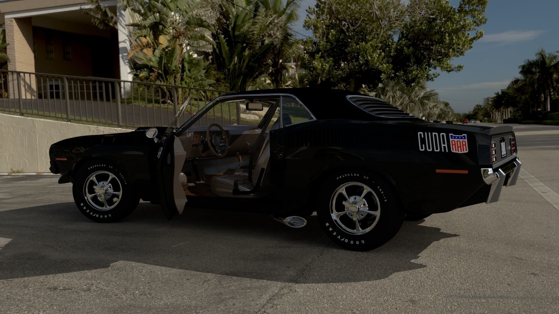 Plymouth Cuda 1970 - 1971 3D model_17