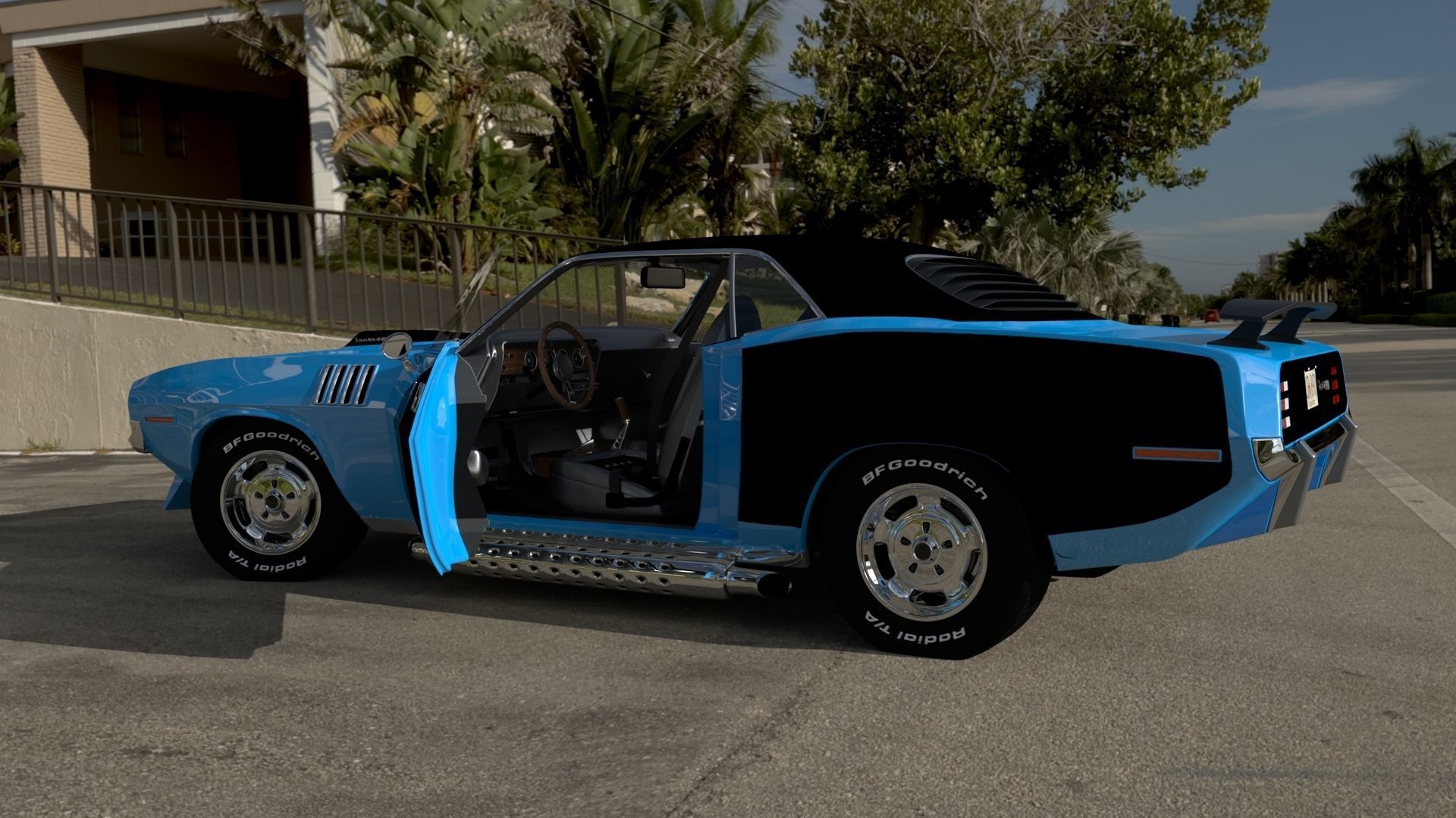 Plymouth Cuda 1970 - 1971 3D model_31