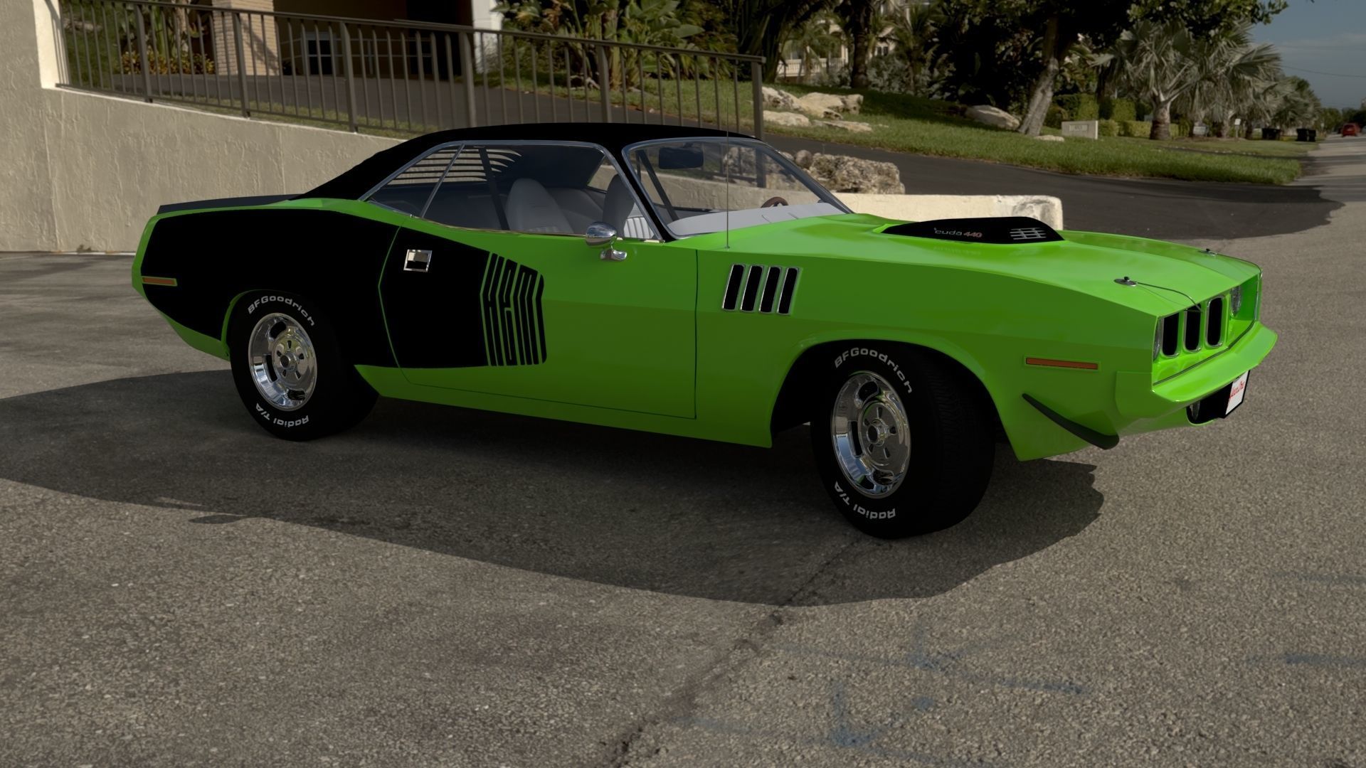 Plymouth Cuda 1970 - 1971 3D model_1