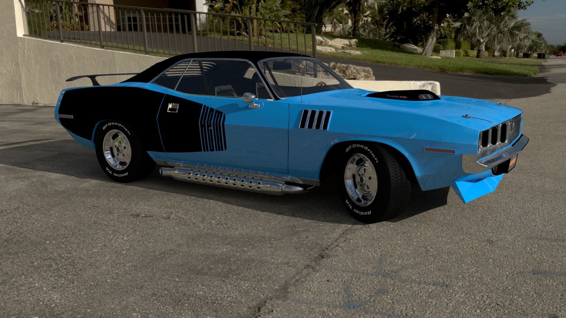 Plymouth Cuda 1970 - 1971 3D model_28