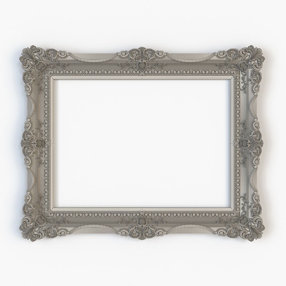 mirror frame for cnc 3D model_3