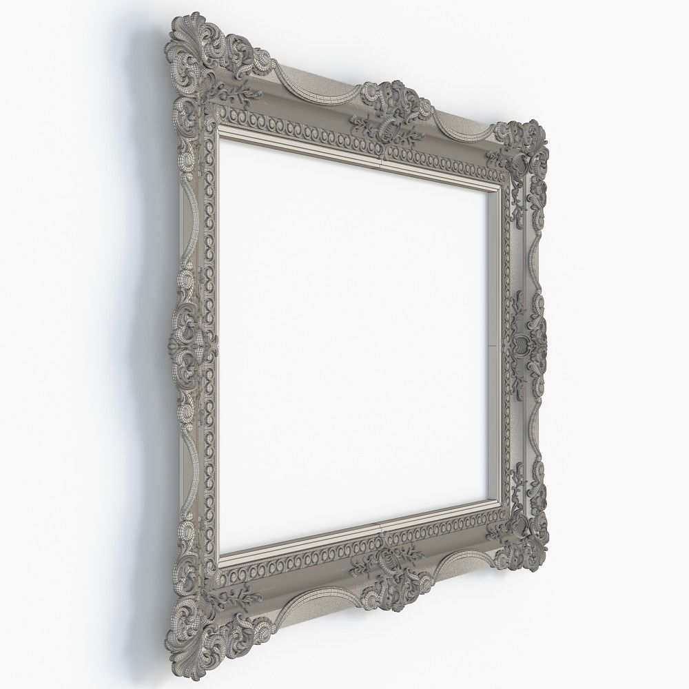 mirror frame for cnc 3D model_6