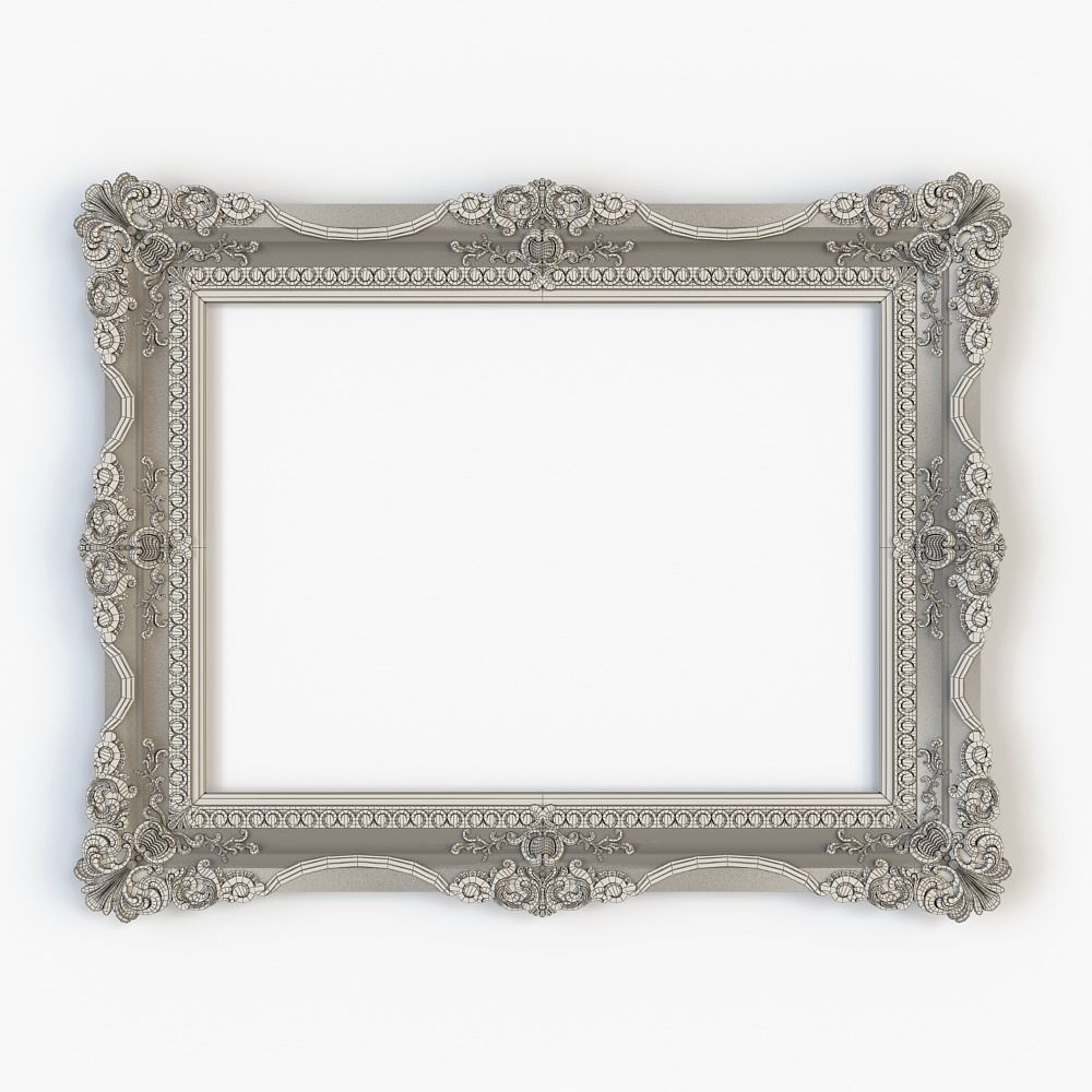 mirror frame for cnc 3D model_4