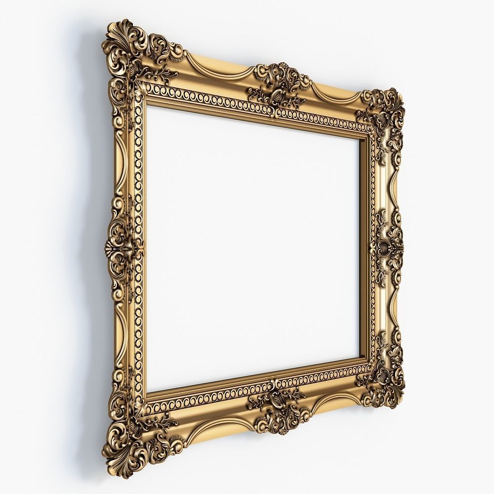 mirror frame for cnc 3D model_1