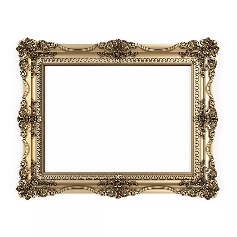 mirror frame for cnc 3D model_0