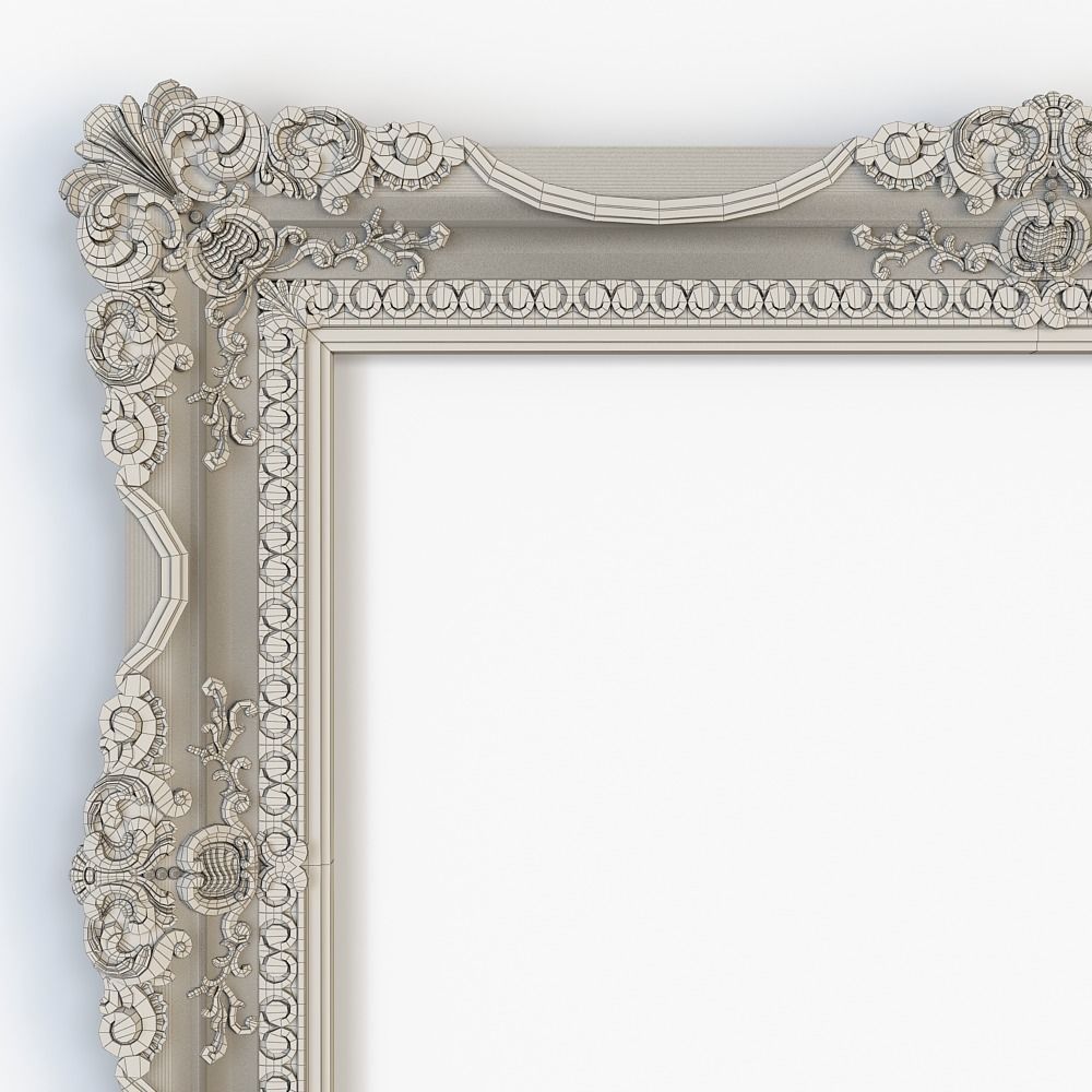 mirror frame for cnc 3D model_8