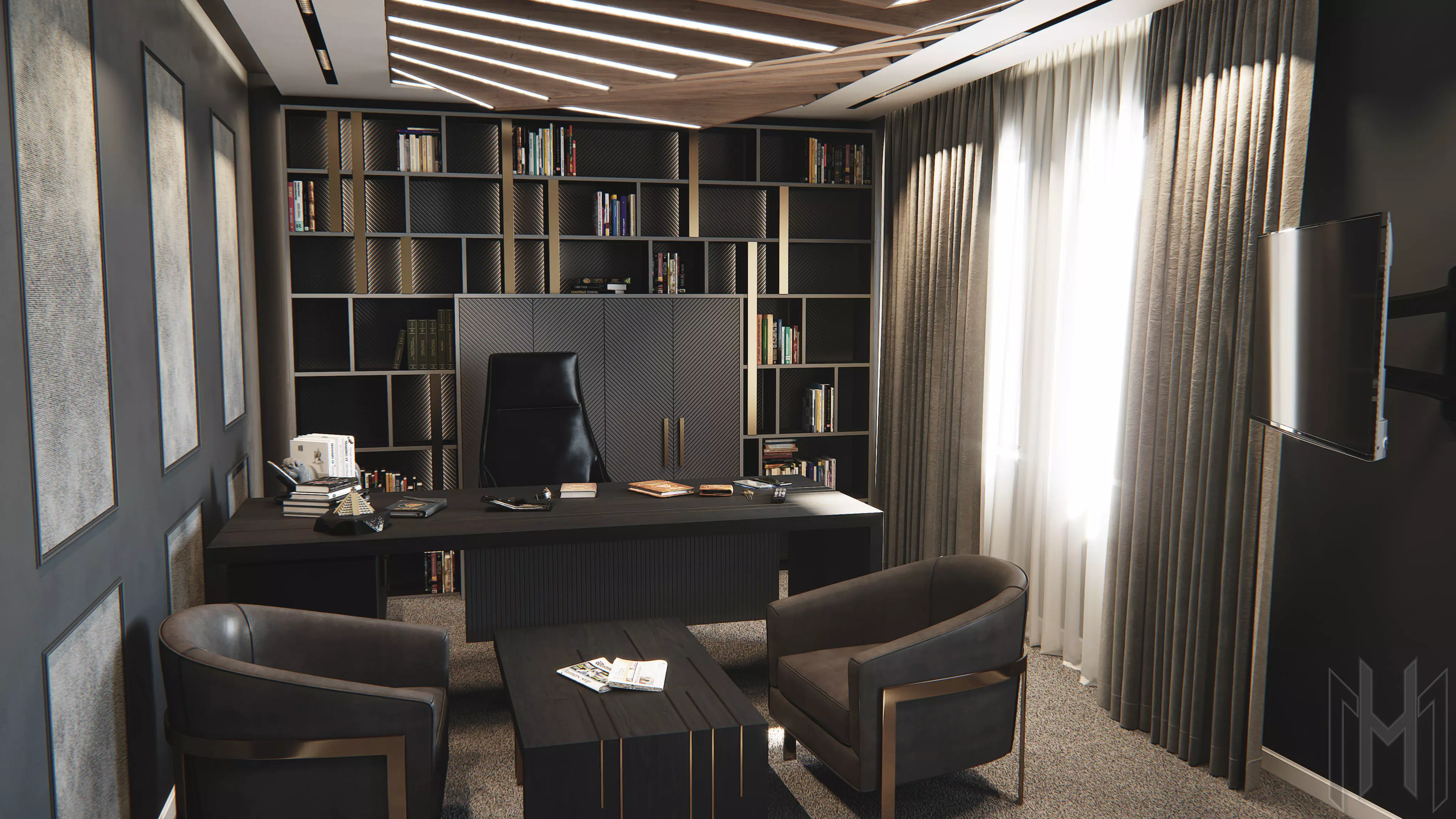 boss office 3D model_0