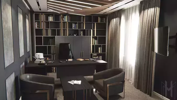 boss office 3D model