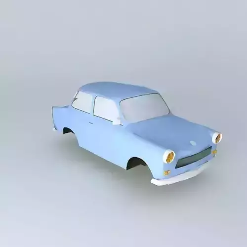 Trabant car Free 3D model
