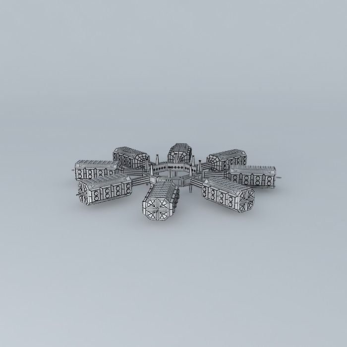 Star 1 Docking Station Free 3D model_3