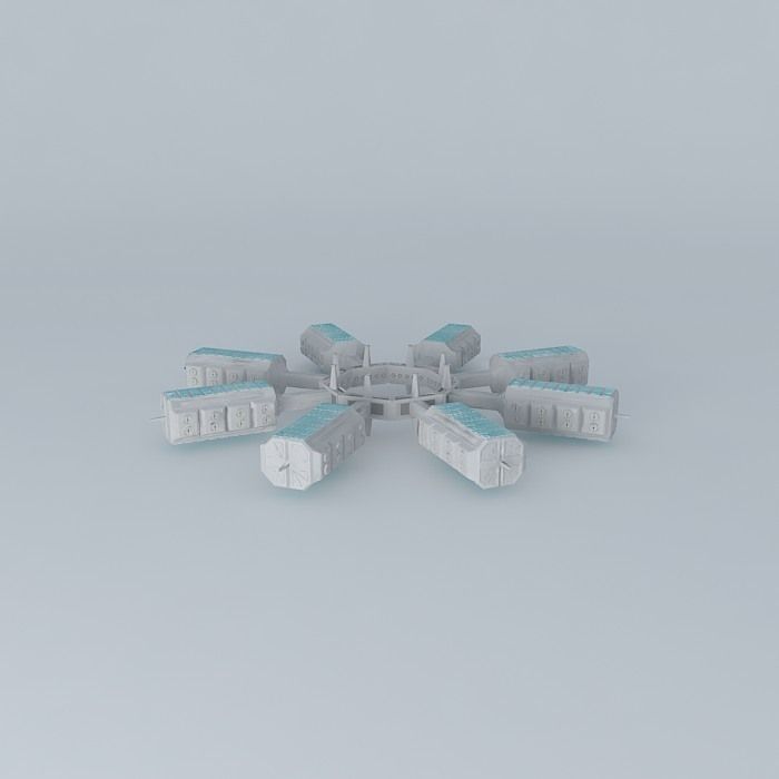 Star 1 Docking Station Free 3D model_1