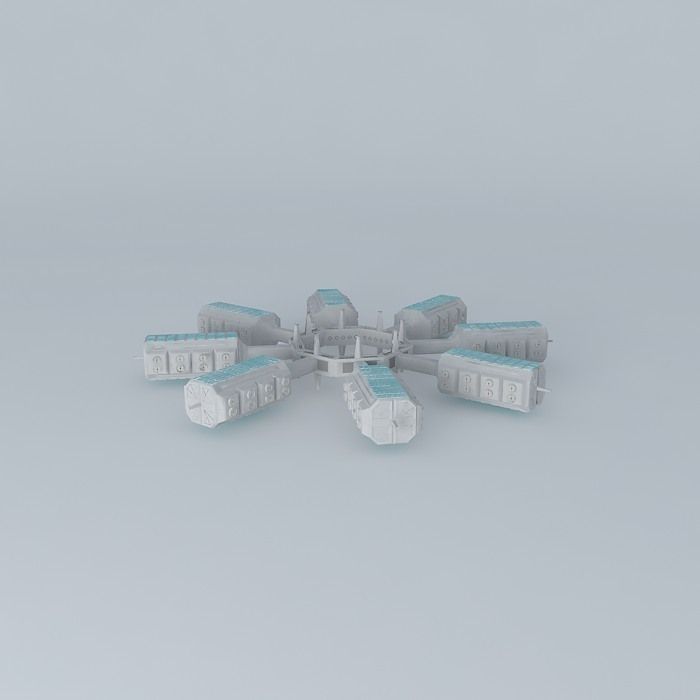 Star 1 Docking Station Free 3D model_2