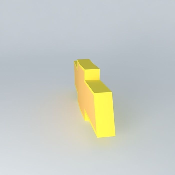 Chevrolet silverado door handle Free 3D model_2