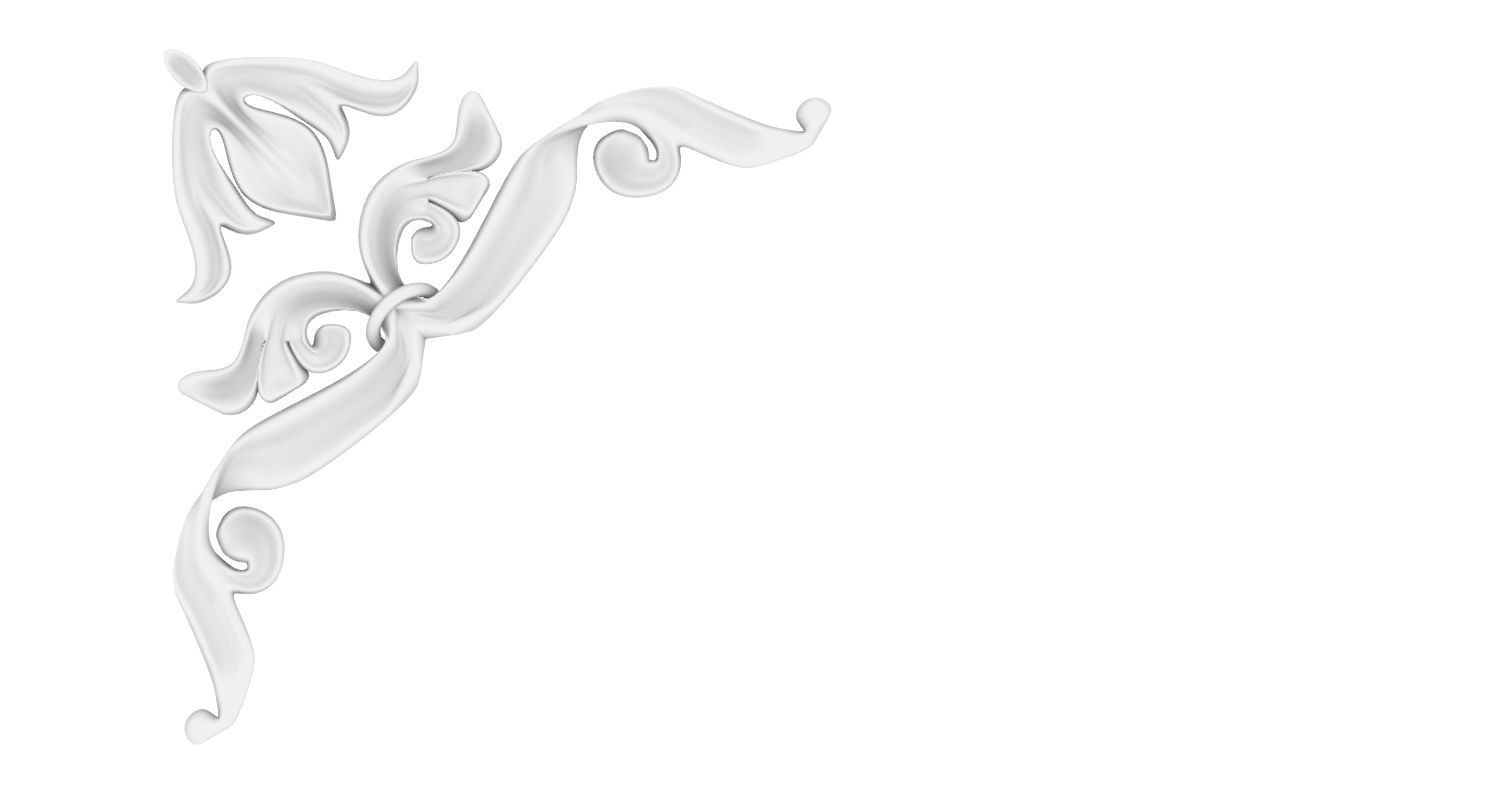 Ornamental Architectural Flourish 3D model_1