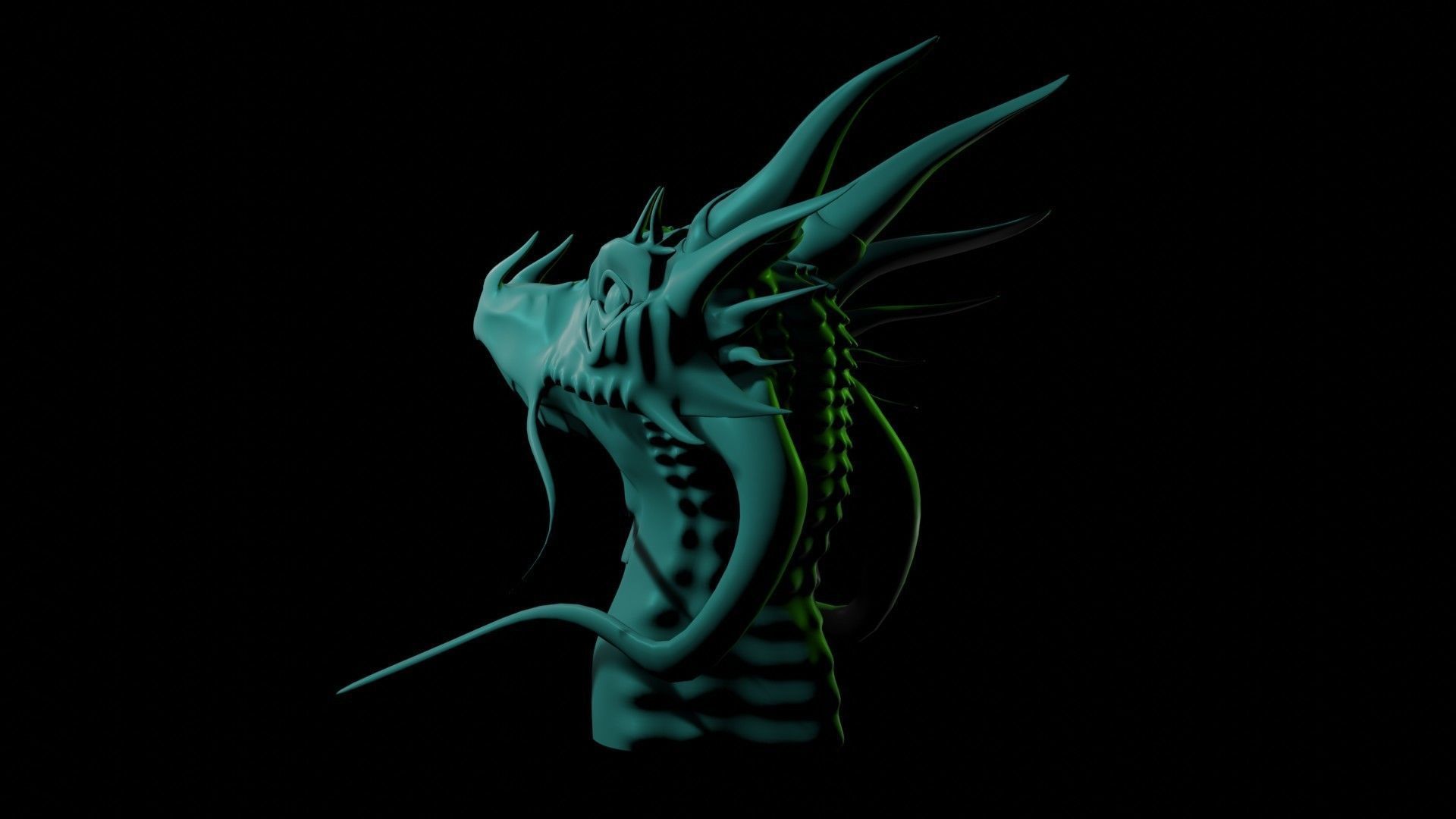 Dragon Head 3D model_6