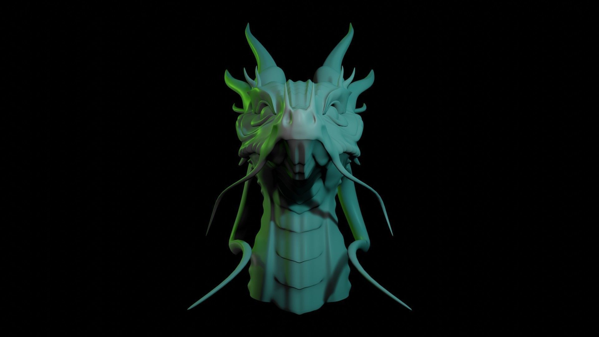 Dragon Head 3D model_2
