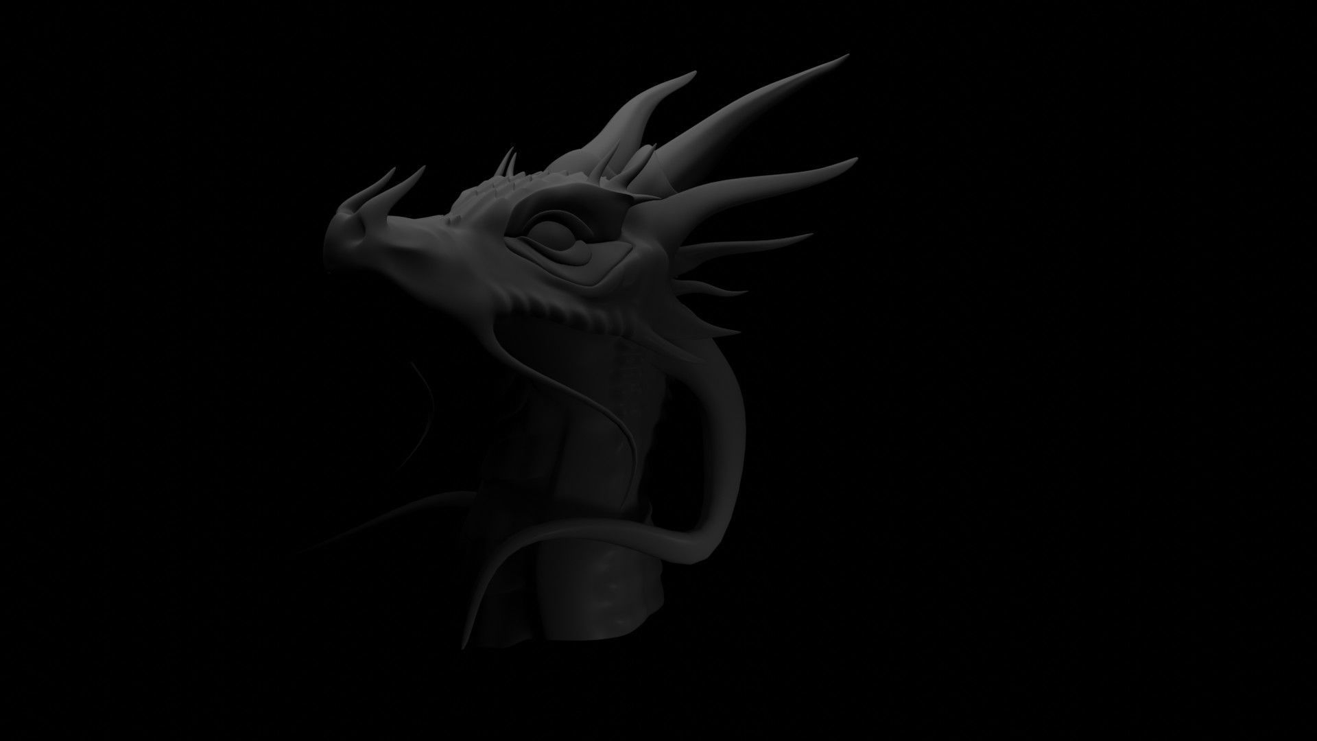 Dragon Head 3D model_19