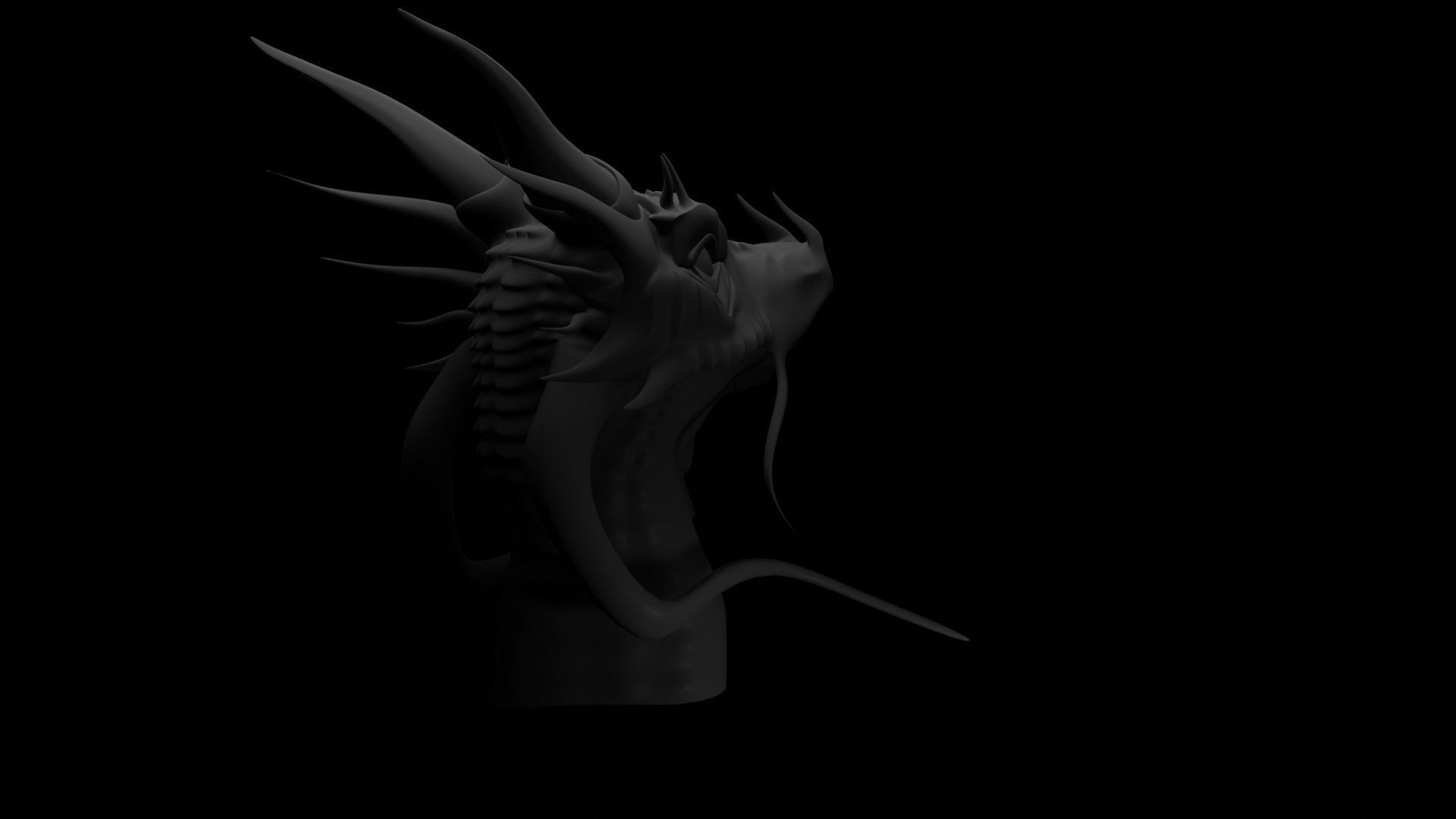 Dragon Head 3D model_12
