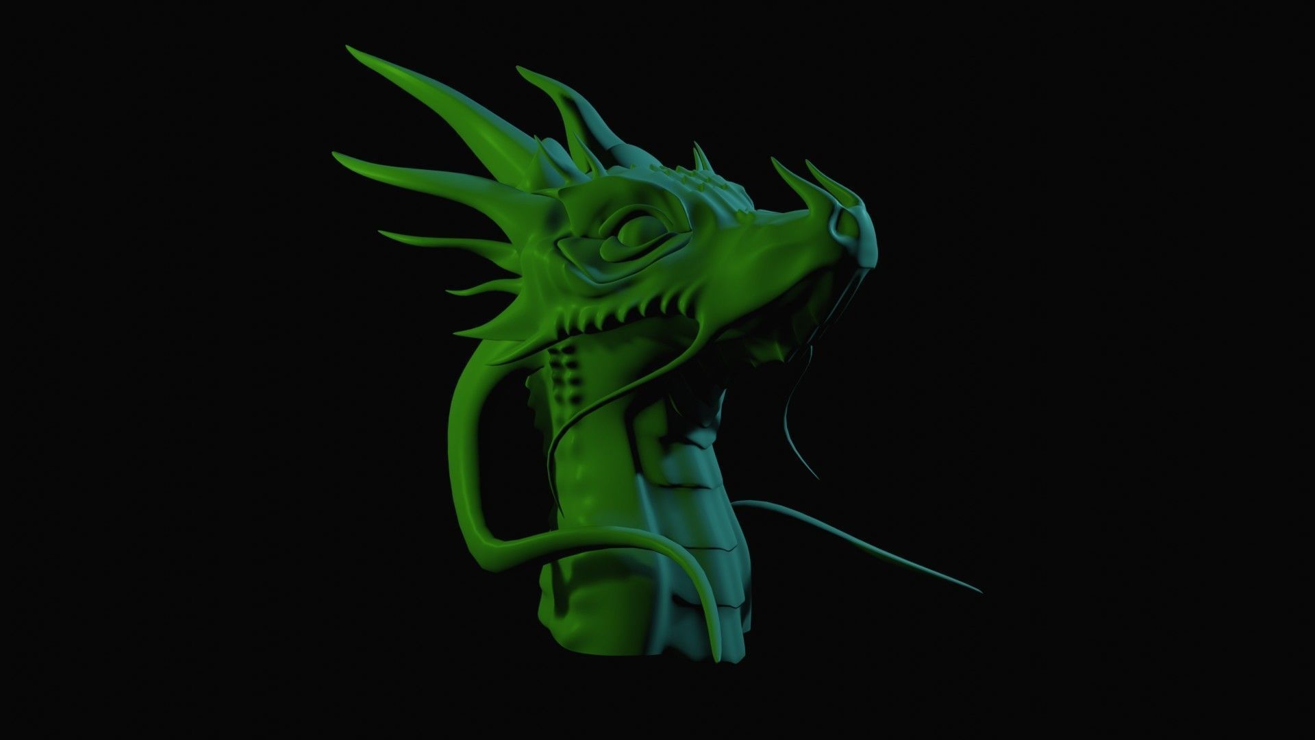 Dragon Head 3D model_4