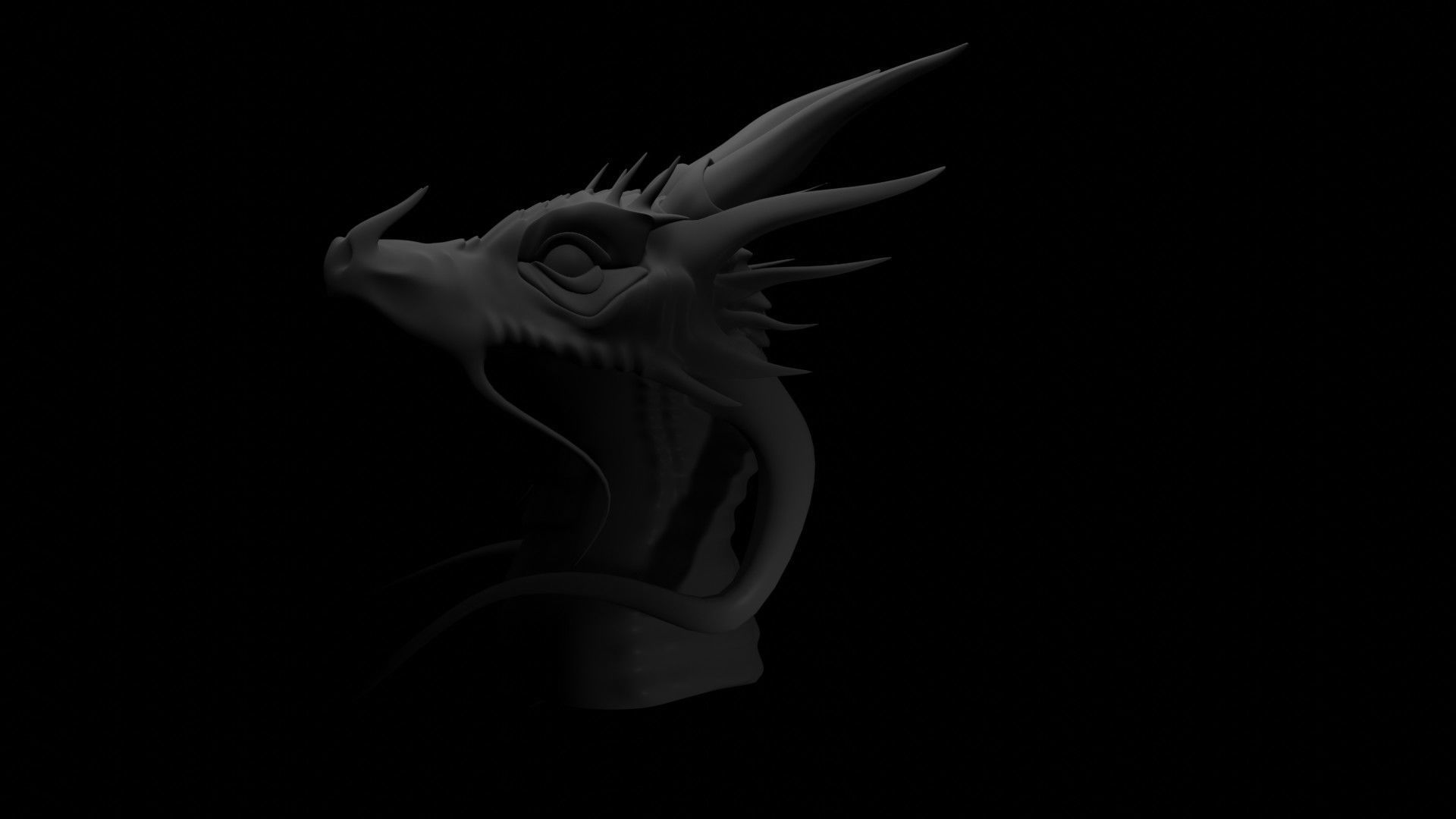 Dragon Head 3D model_18