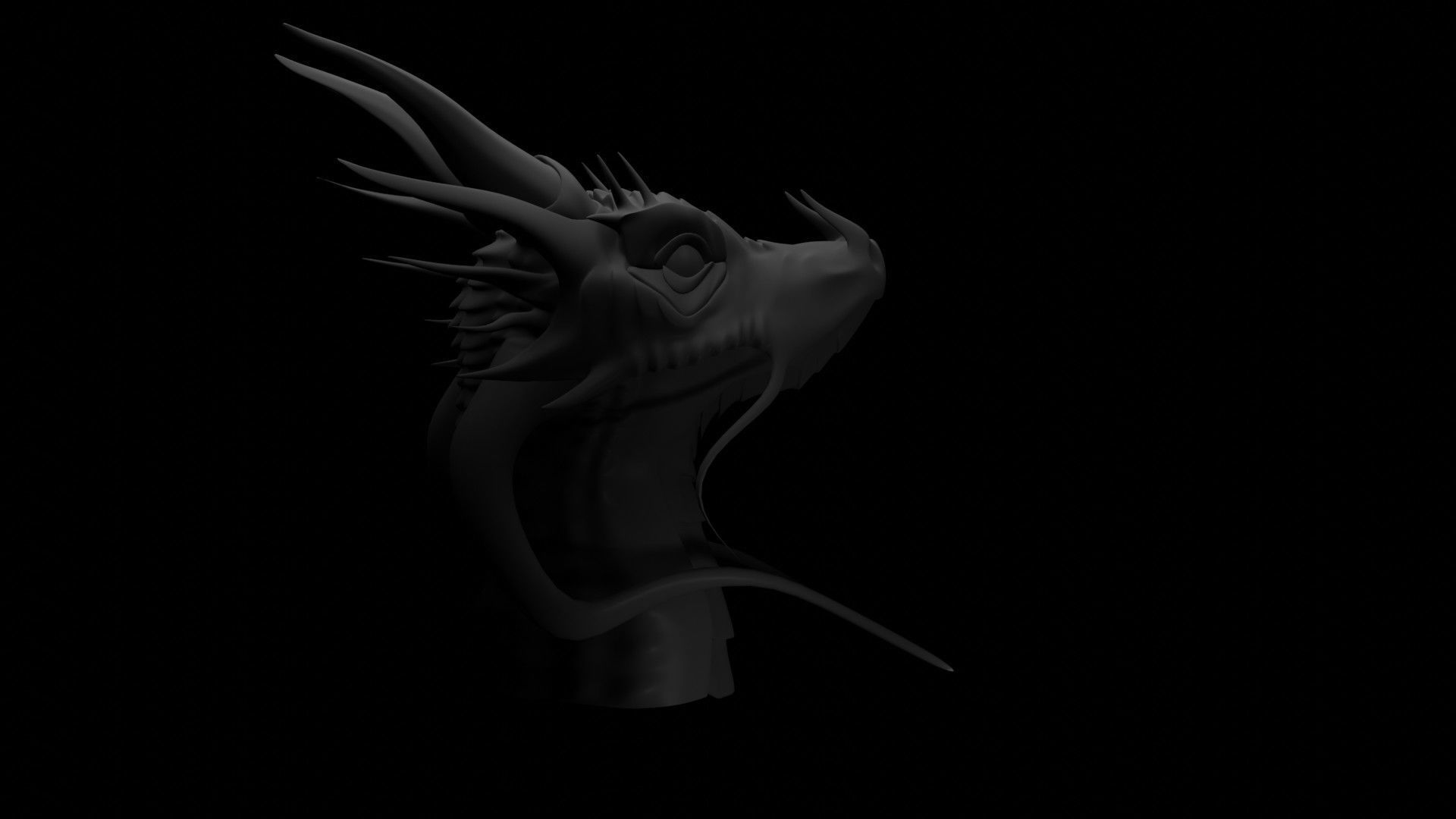 Dragon Head 3D model_11
