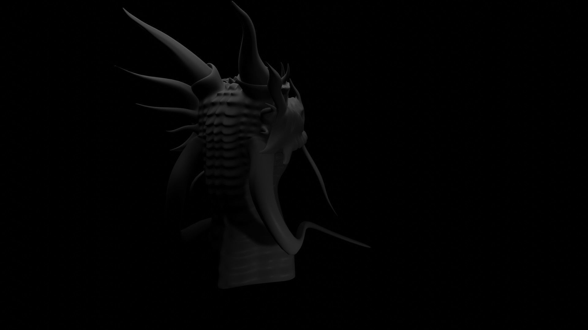 Dragon Head 3D model_13