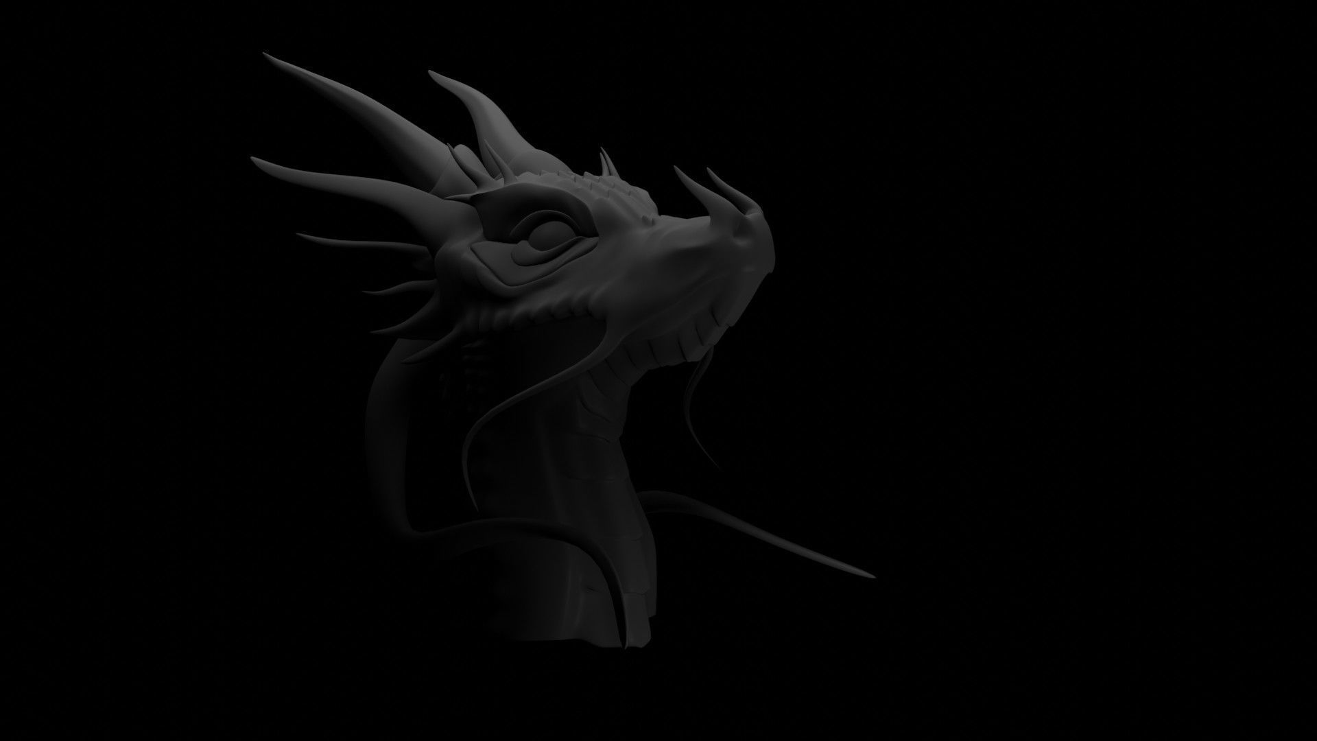 Dragon Head 3D model_9