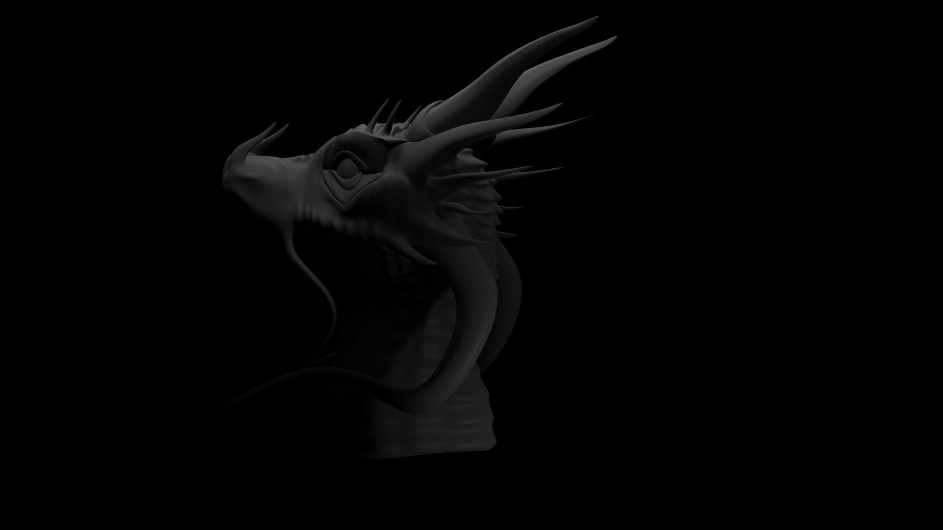Dragon Head 3D model_17