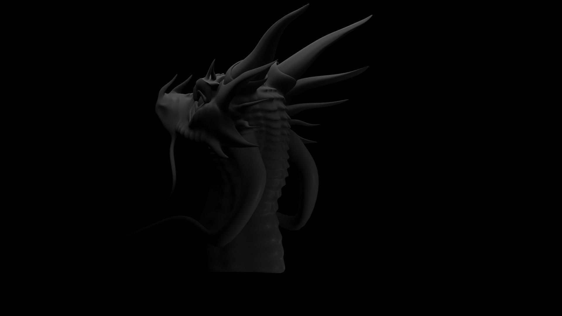 Dragon Head 3D model_16