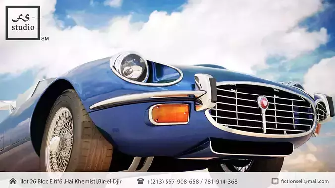 1968 Jaguar E-Type Zero 3D model