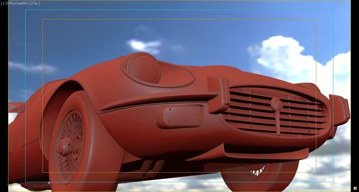 1968 Jaguar E-Type Zero 3D model_1