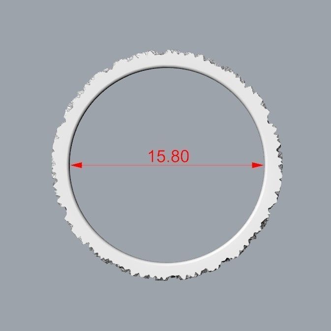 Rings  with tree bark texture 3dm stl 3D print model 3D print model_23