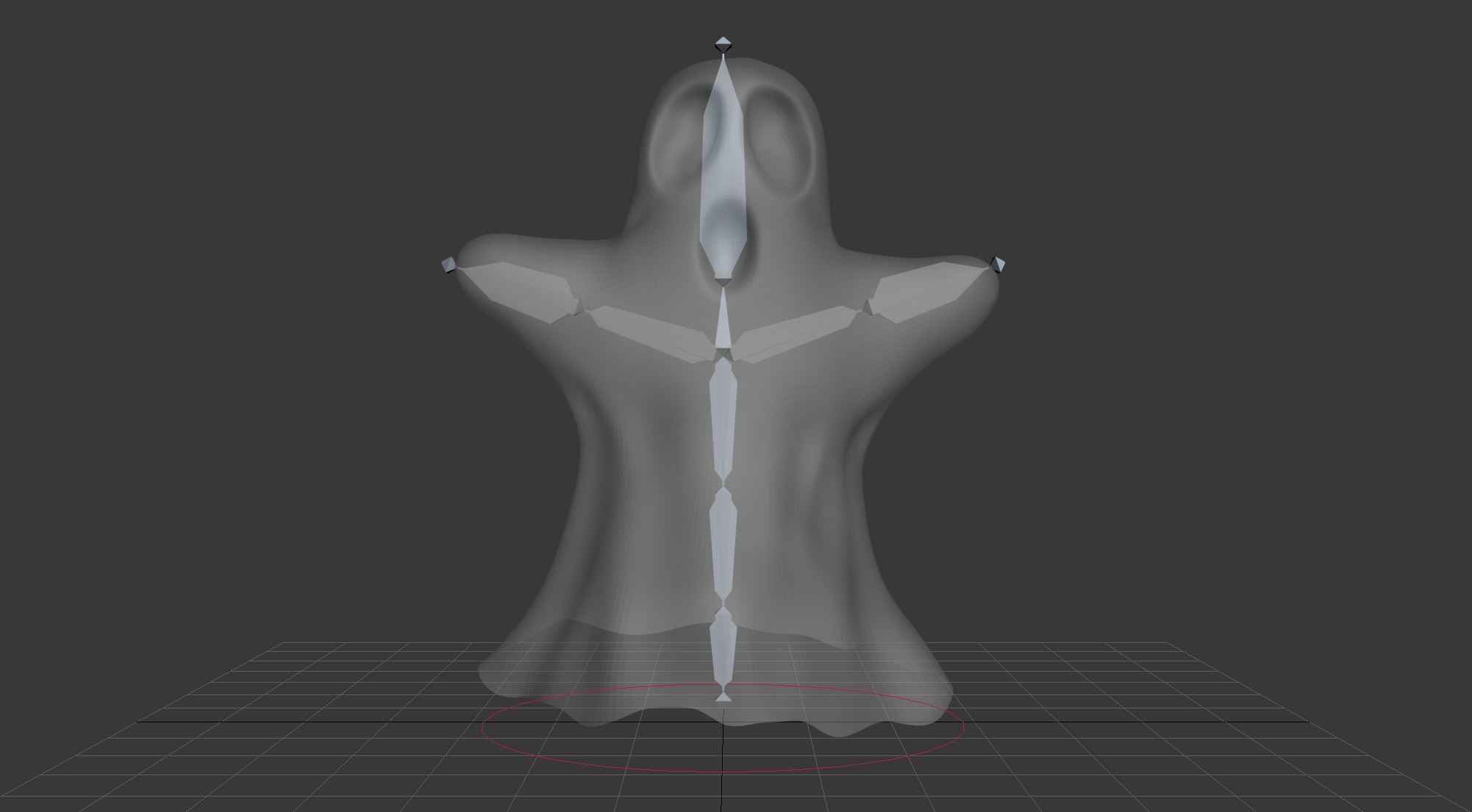 halloween ghost 3D model_5