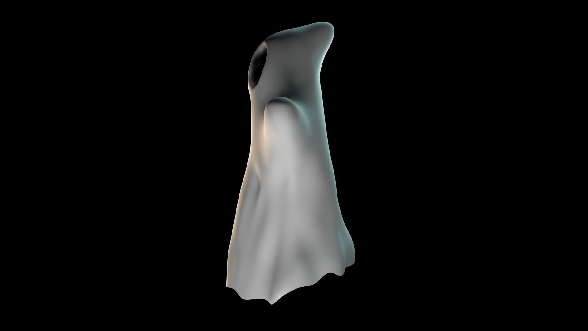 halloween ghost 3D model_2