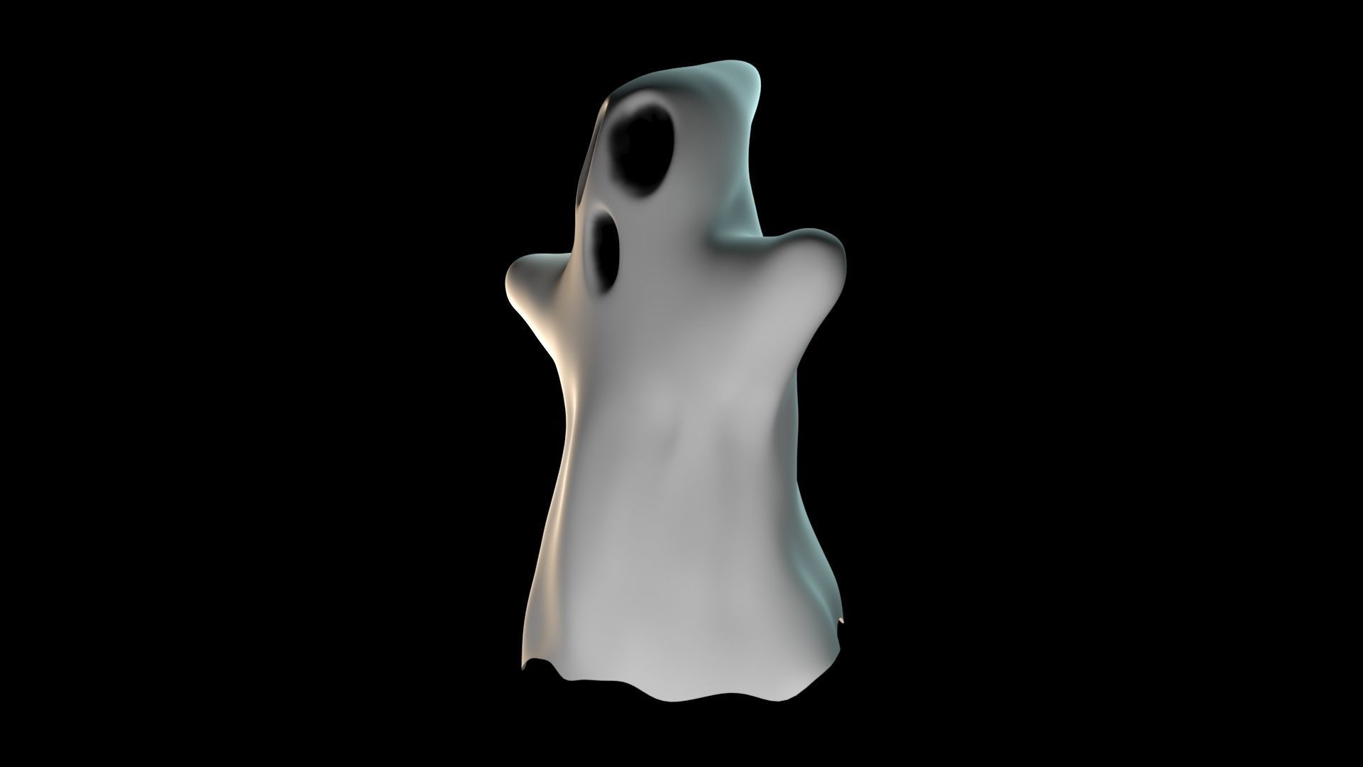 halloween ghost 3D model_1