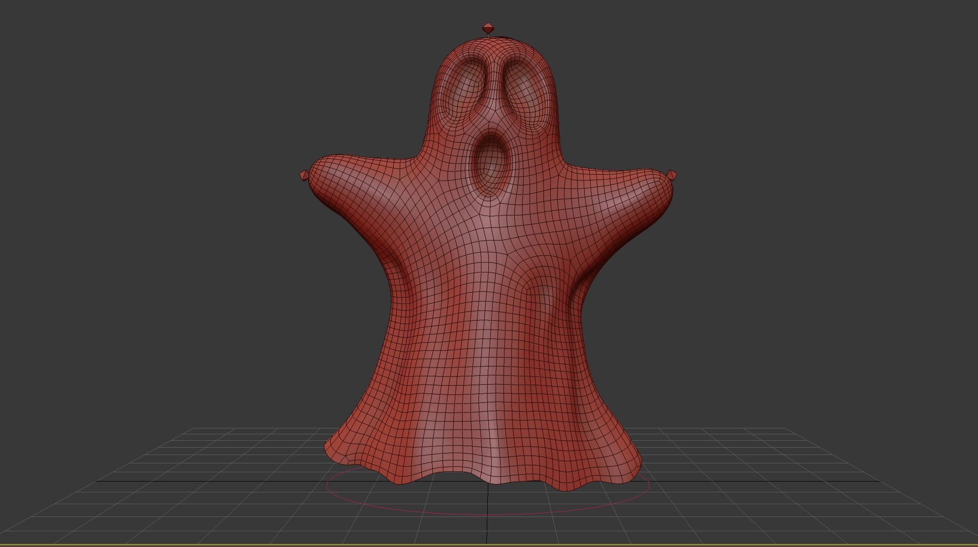 halloween ghost 3D model_4