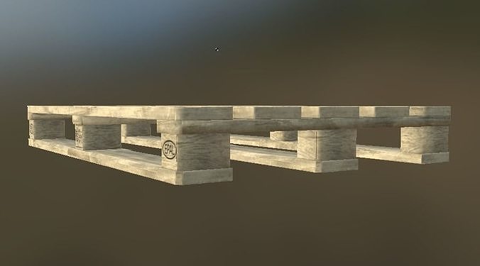 Euro Pallet Low-poly 3D model